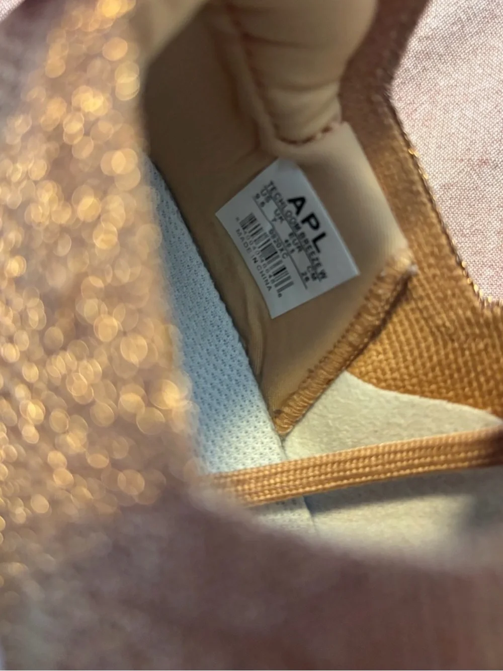 APL TechLoom Knit Sneaker - Rose Gold Size 9.5